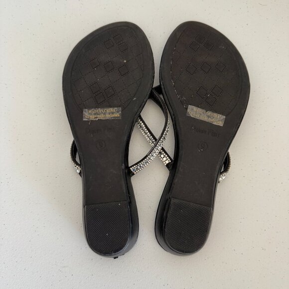 Black Rhinestone T-Strap Sandals | Dream Pairs | Women’s US 9 - Picture 4 of 4